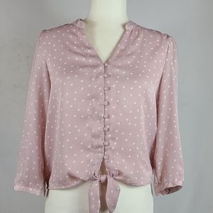 Elodie Tie Front Blouse
